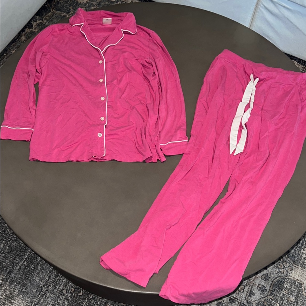 Soma Women's Pink Hot Pink Pajama Lounge Set
